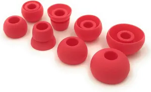 Replacement Silicone Earbuds Ear Tips Eargels Buds Set Compatible with Beats Powerbeats 3 Powerbeats 2 Wireless in-Ear Earphones (4 Pairs/Dark Red)