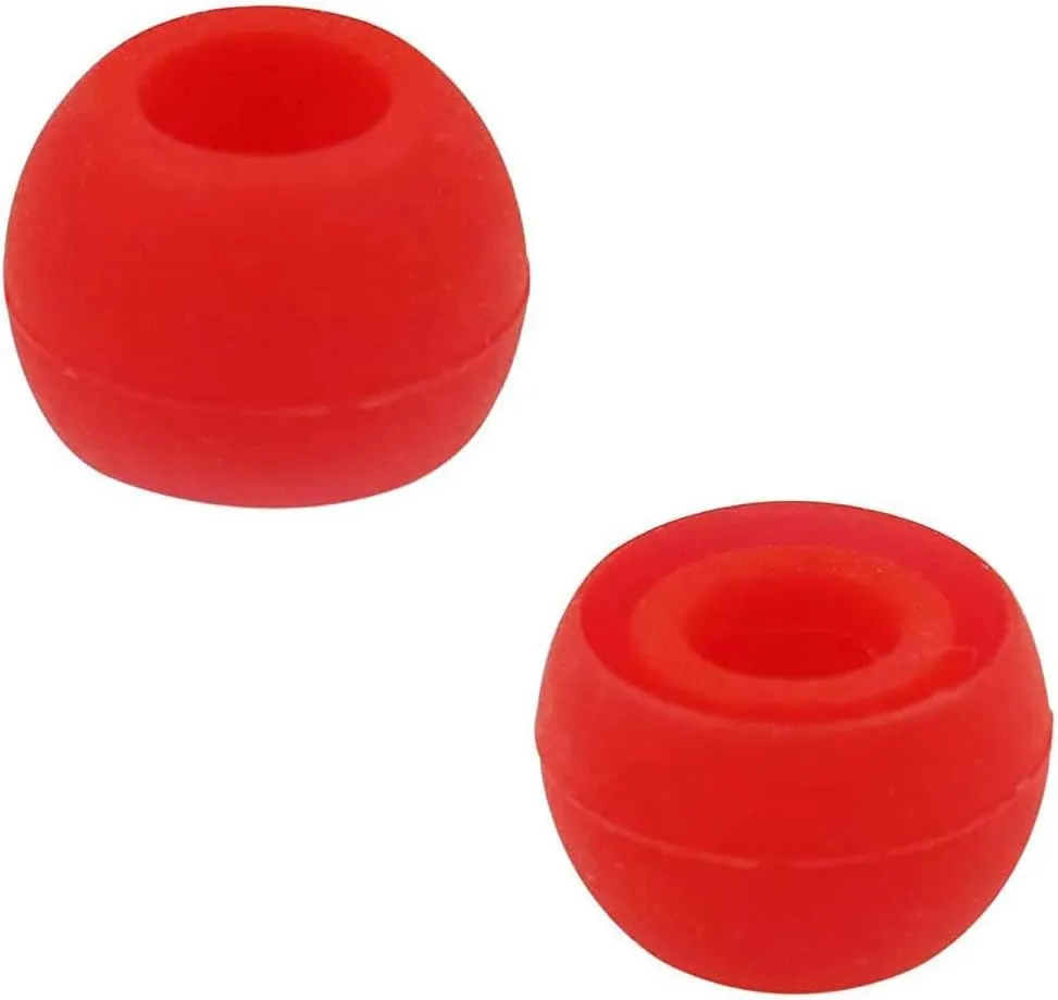 Replacement Silicone Earbuds Ear Tips Eargels Buds Set Compatible with Beats Powerbeats 3 Powerbeats 2 Wireless in-Ear Earphones (4 Pairs/Dark Red)