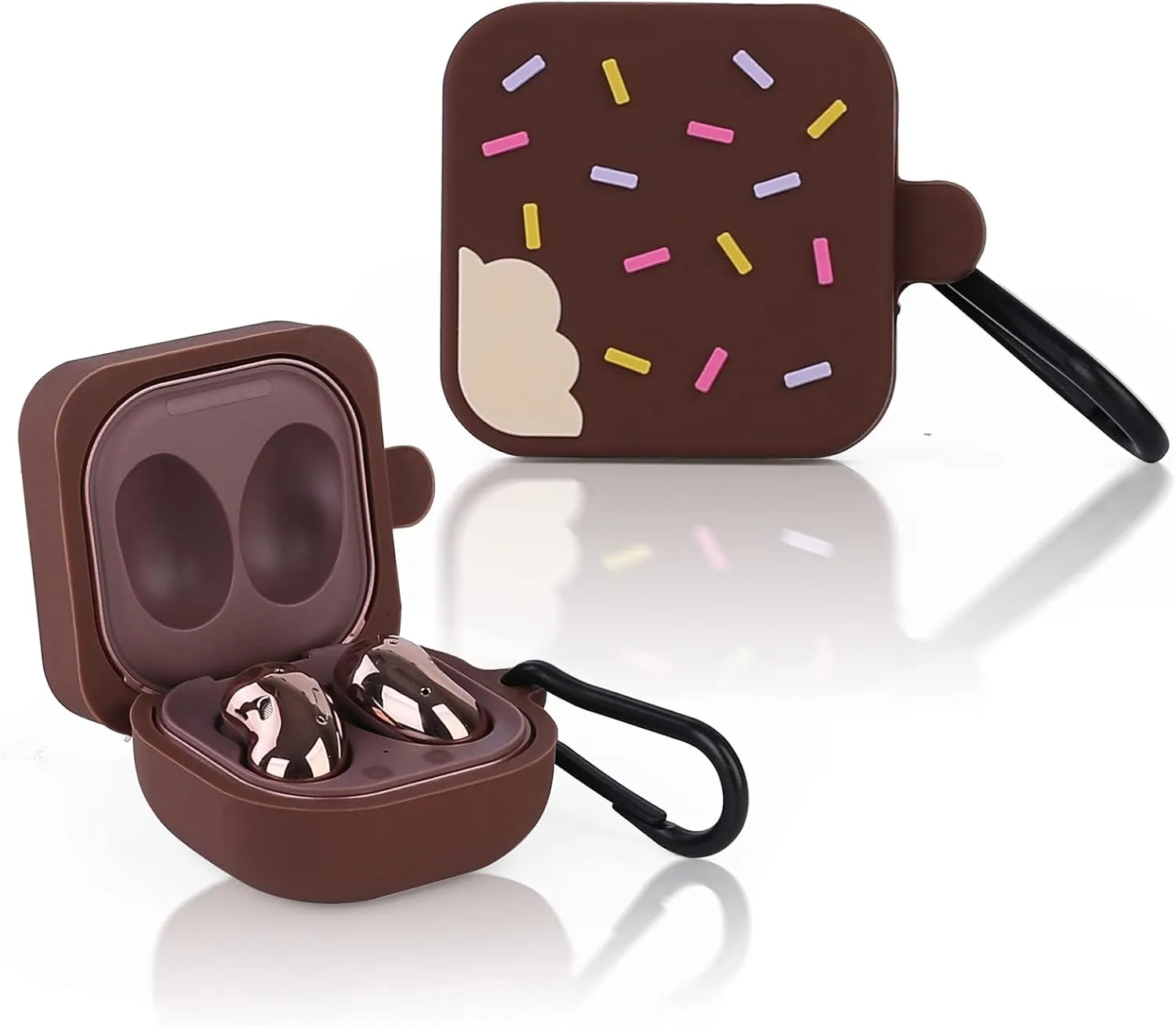 Samsung Galaxy Buds Case (2 Pack) - Protective Silicone Cover with 3 in 1 Cleaning Brush Pen Tools