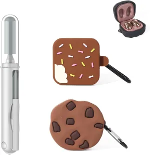Samsung Galaxy Buds Case (2 Pack) - Protective Silicone Cover with 3 in 1 Cleaning Brush Pen Tools