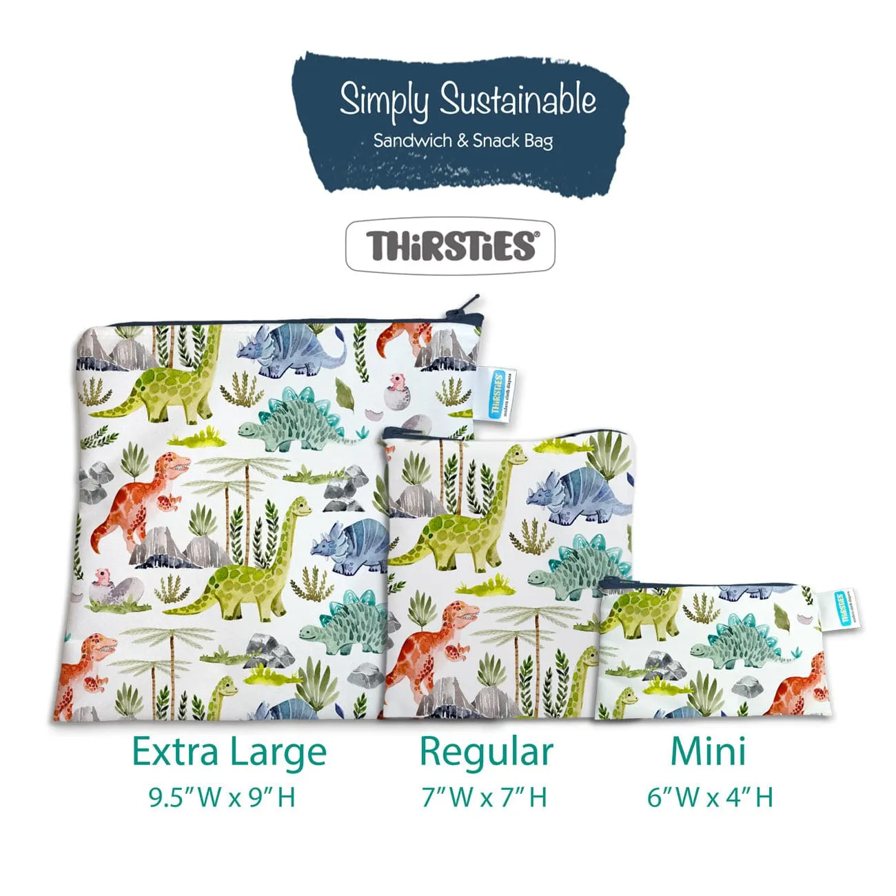 Sandwich & Snack Bag - Dino-Rawr