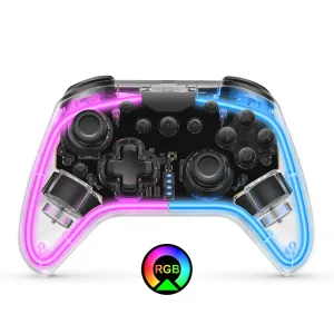 Senwoo Switch Controller - Compatible with Switch, Lite, OLED; Pro Controller with RGB Breathing LED; Supports Multi-Platform & App with Turbo, Wake-up Function