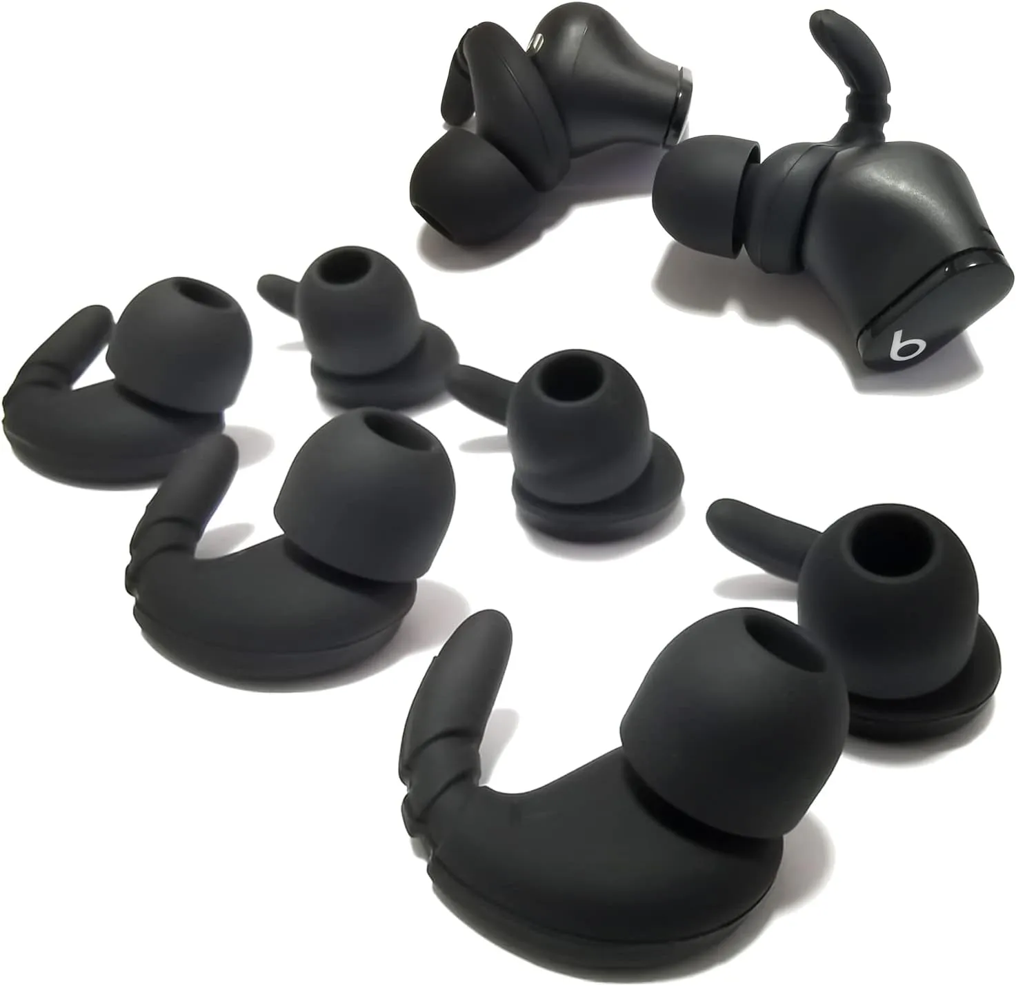 Silicone Ear Hooks for Beats Studio Buds Ear Tips Replacement Earbuds Tips for Beats Studio Buds Earbuds 3 Pairs