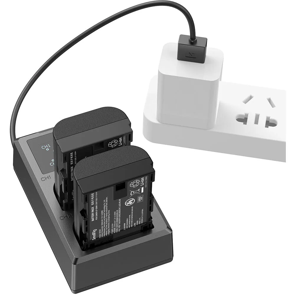 SmallRig LP-E6NH (Canon EOS) 2-Battery Kit with Dual Charger #3821