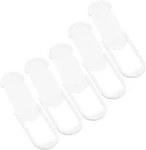 SMASOLO Laptop Camera Lens Cover Webcam Privacy Slide 6pcs White Camera On/Off