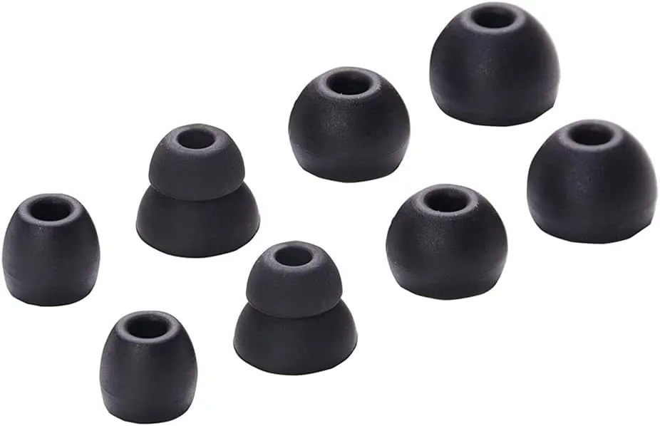 Sqrmekoko Eartips Earbuds Eargels Compatible with Beats Powerbeats Pro, BeatsX, Urbeats 2.0, Urbeats 3.0, Tour 2.0, ibeats Wireless Earphones-4 Pairs Black