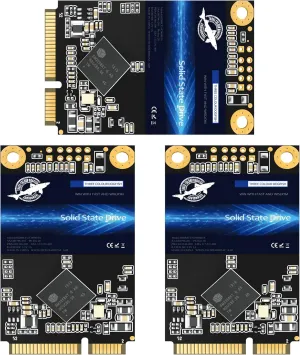 SSD MSATA 128GB Dogfish High Performance Internal Solid State Drive for Desktop Laptop 3 Unit Package Pack [128GB(3Packs),MSATA]