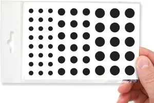 Stackable Webcam/Camera Vinyl Covers | 57 Low-Tack Restickable Webcam Sticker | 3-Sizes | Black 57-Pack (Muted Matte)