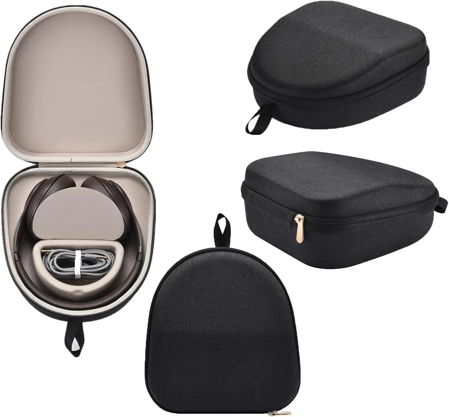 Storage case for Beats Studio Pro/Studio 3/Solo 4/3/2/Pro headsets, Portable Built-in Magnetic Design Gaming headsets Storage(Black)