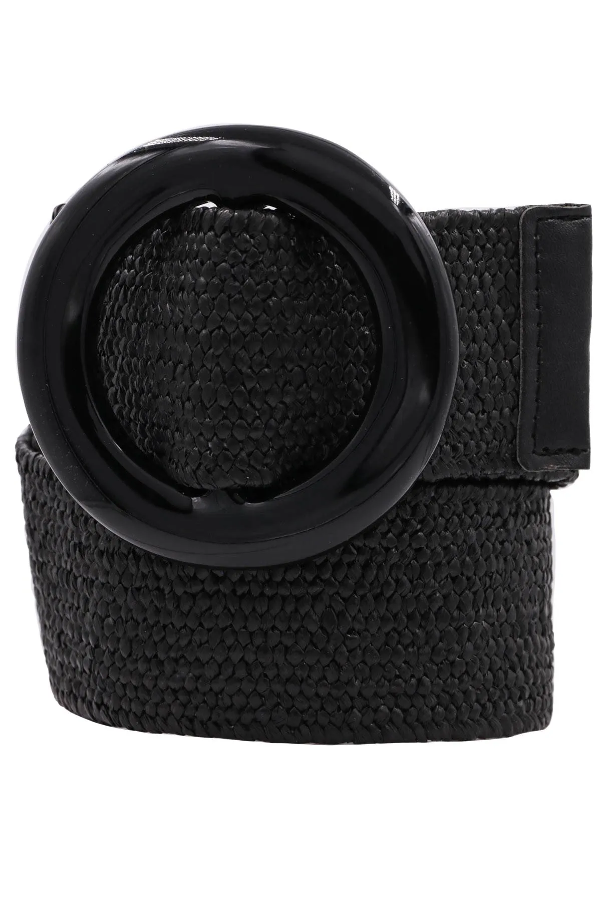 Stretch Elastic Belt w/Acrylic Buckle