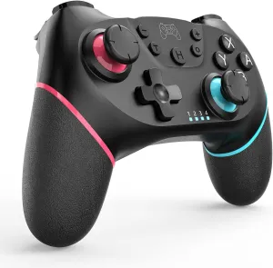 Switch Controller, Wireless Pro Controller Compatible with Switch Controllers, Wireless Gamepad Joystick with Programmable FunctionUpgraded Version