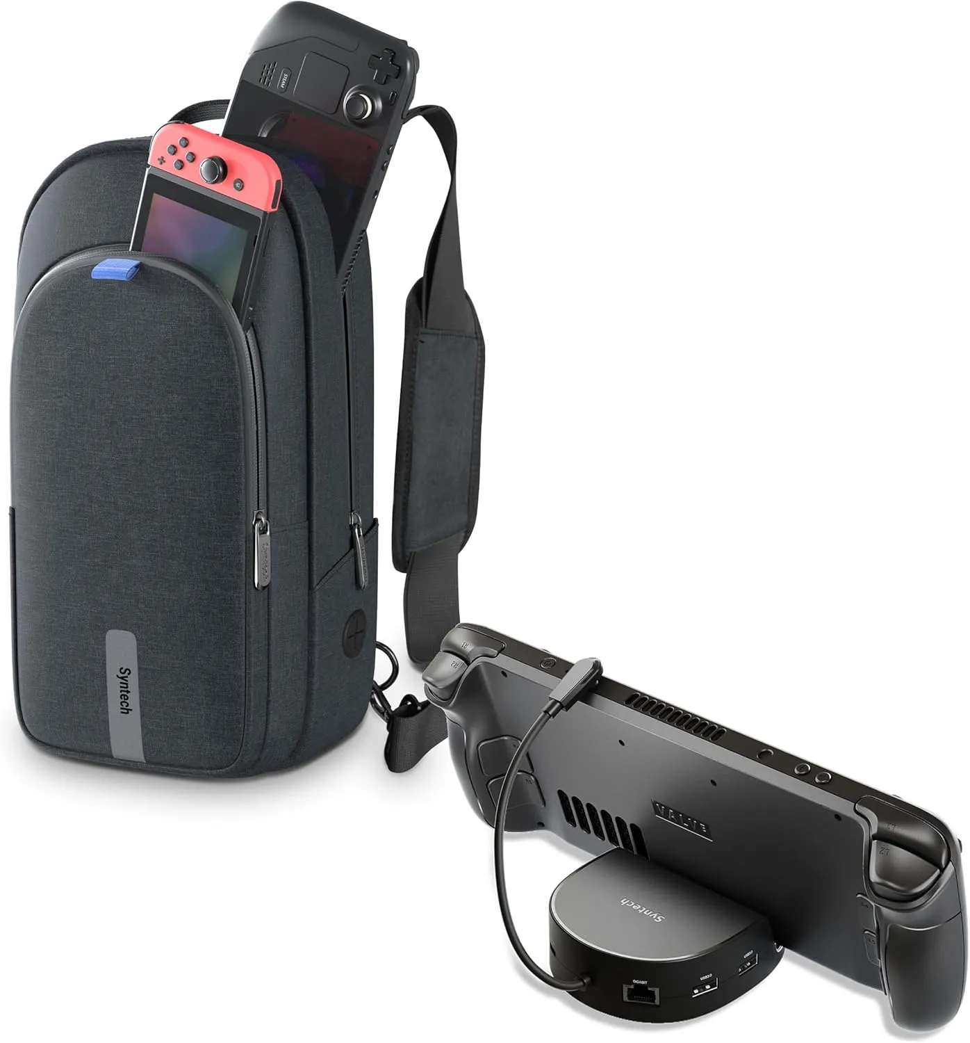 Syntech Mini Dock and Carrying Bag for Handheld Gaming Consoles