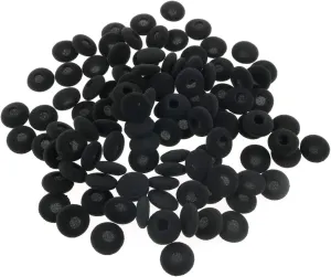 Tegg Headphone Pad 20PCS 18mm Black Soft Foam Cushion Ear Pads Earphone Headphone Caps Earbud Covers