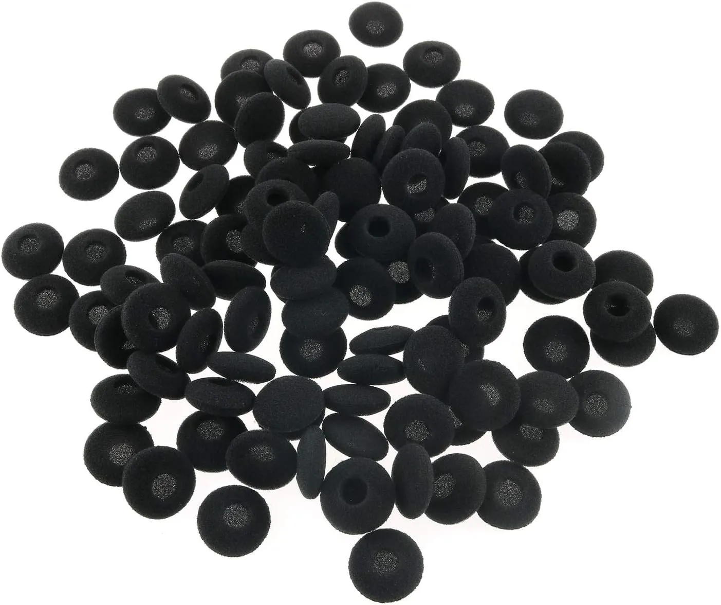 Tegg Headphone Pad 20PCS 18mm Black Soft Foam Cushion Ear Pads Earphone Headphone Caps Earbud Covers