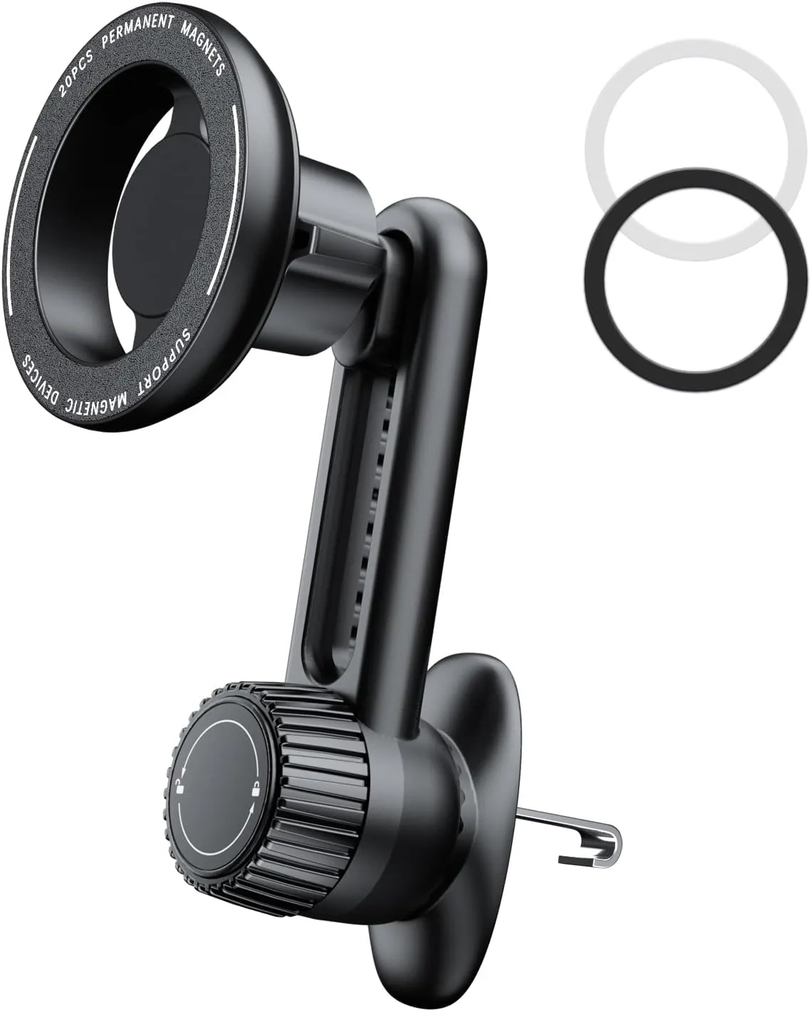 Tryone Fits Magsafe Car Mount for Phone[Never Blocking] Magnetic Air Vent iPhone Holder [20 Powerful Magnets] Compatible iPhone 15 14 13 12 Pro Plus Max Mini & MagSafe Case & All Smart Phone
