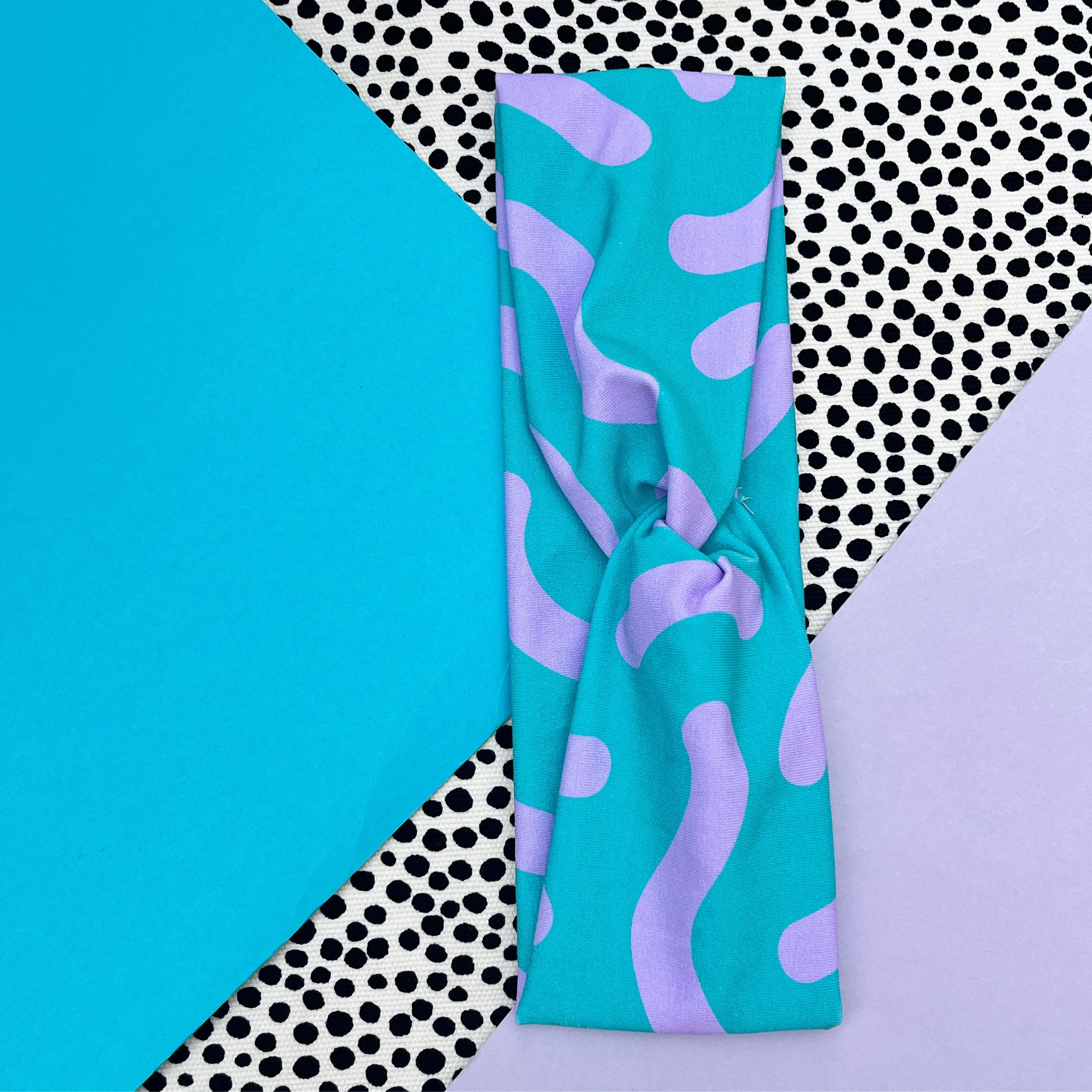 Twist & Shout Aqua Wide Twist Headband