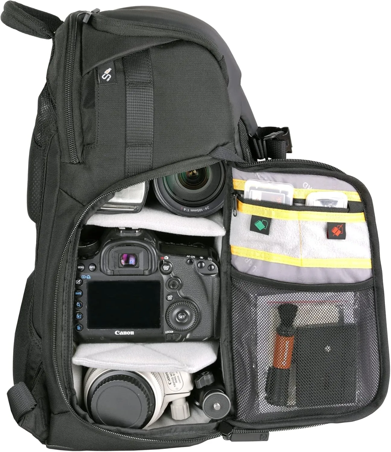 VANGUARD VEO Adaptor S41 Side Opening Camera Backpack, Black