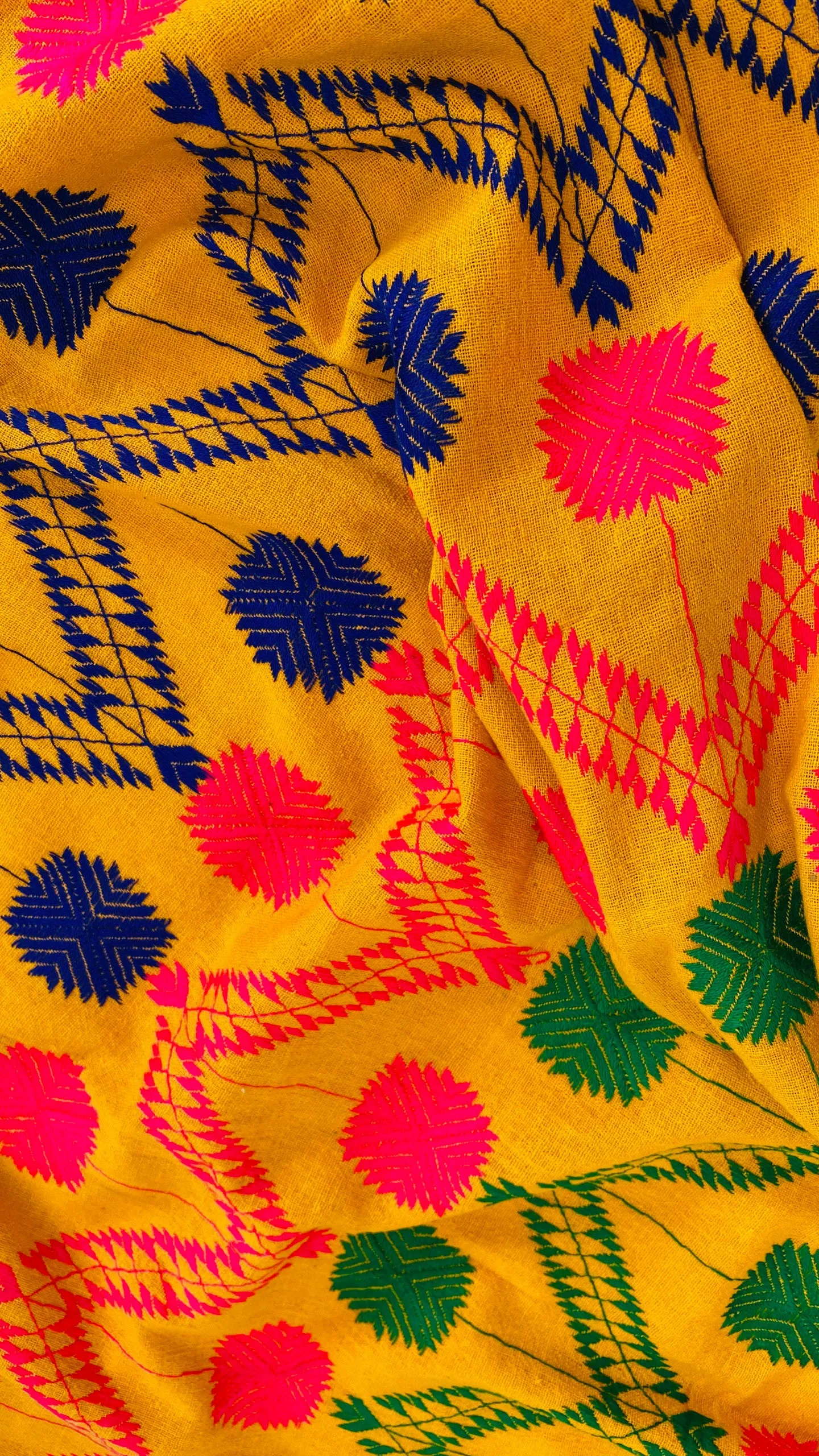 Vintage Indian Embroidered Shawl & Throw.  0130