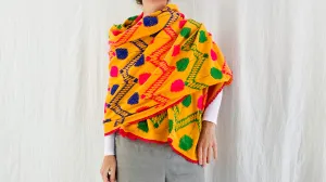 Vintage Indian Embroidered Shawl & Throw.  0130
