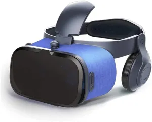 VR Headset, Virtual Reality Headset, VR Glasses, VR Goggles for Movies, Video,Games - 3D VR Glasses for iOS, Android and Other Phones Within 4.7-6.5 inches (Blue)