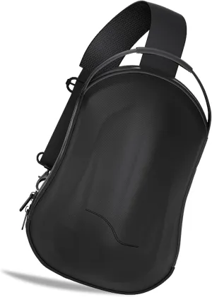 Waterproof Glasses Carrying Case Protective Travel Bag with Shoulder Straps for 4 Accessory Storage