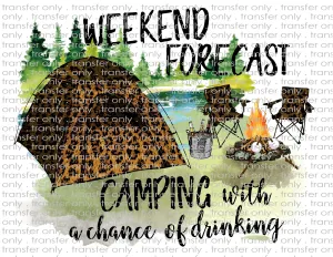 Waterslide, Sublimation Transfers - Summer Activities - Camping