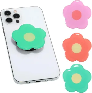 Weewooday 3 Pieces Phone Grip Holder Daisy Flower Expandable Collapsible Phone Holder Self Adhesive Cute 2D Grip Stand Holders for Smartphone Cell Accessories