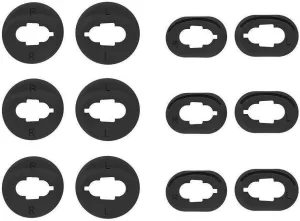 Wing Tips Ear Tips Earbuds Cover Eargels Eartips Wingtips Compatible with Samsung Galaxy Buds Live Earbuds, 12 PCS 6 Pairs with 2 Size Option,Mystic Black