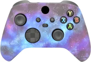Wireless Custom Controller Compatible with PC, Windows 10 , Series X/S & One (Series X/S Blue Galaxy)