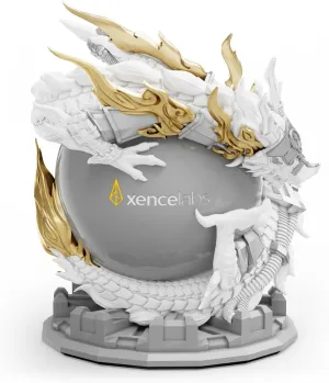 XENCELABS Limited Edition Dragon Pen Holders for 3 Button Pen, Thin Pen, and Other Digital Pens White