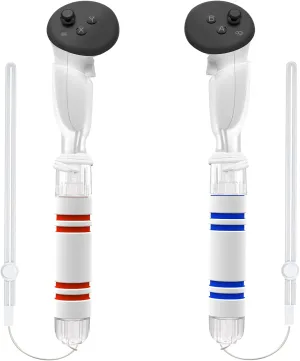 YOGES Gorilla Tag Long Arms Compatible with Meta Quest 3S/ Quest 3/ Oculus Quest 2/ Quest Pro/Rift S Controller, Beat Saber Handle Attachments VR Sticks Dual Extensions Grips for Playing VR Games