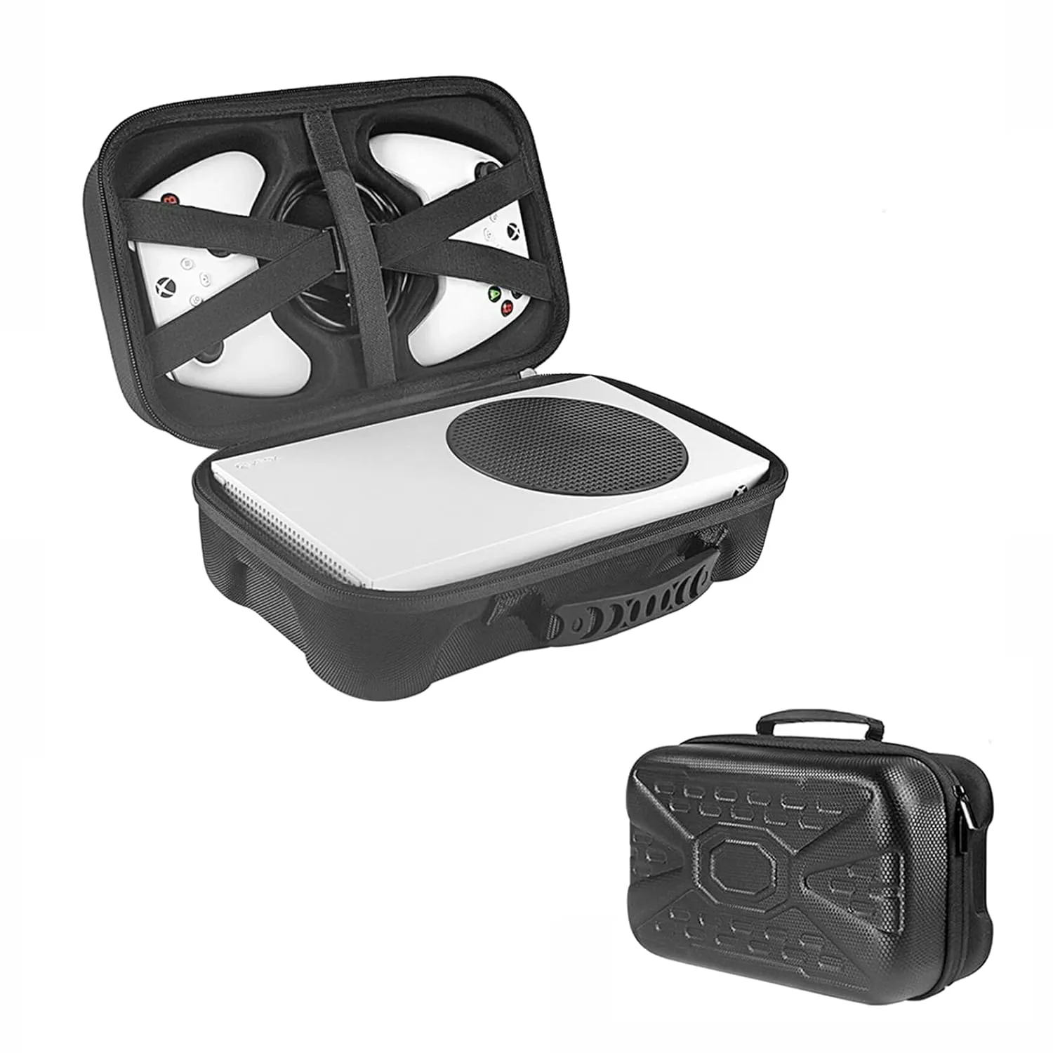 ZLiT Hard Waterproof Protective Storage Bag Carrying Case for Game Console and Gamepad
